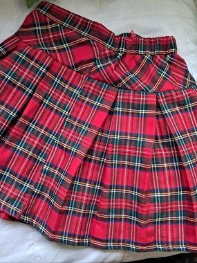 Red Skirts~2 Being Sold Together. Plaid Skirt And A Red Polo Dress. Girls